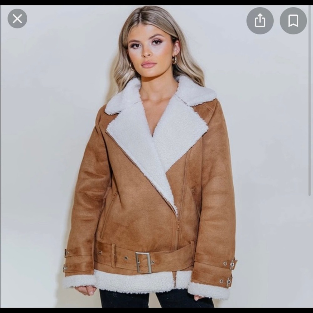 Brand new Kittenish faux suede jacket.